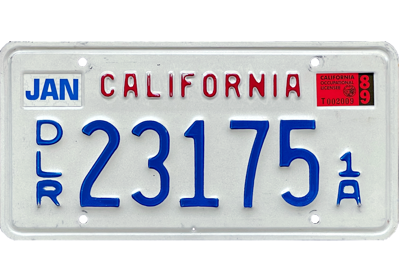 How To Get Dealer License Plates In California An Overview